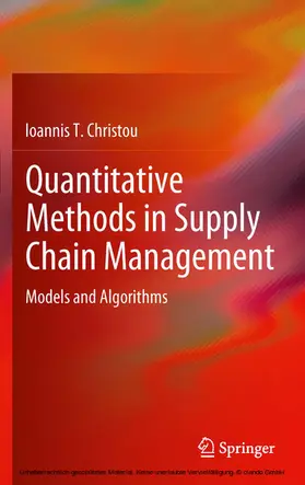 Christou | Quantitative Methods in Supply Chain Management | E-Book | sack.de