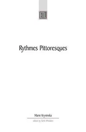 Krysinska / Whidden |  Rythmes Pittoresques | Buch |  Sack Fachmedien