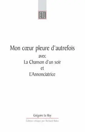Roy / Le Roy / Bales |  Mon Coeur Pleure D'Autrefois | Buch |  Sack Fachmedien