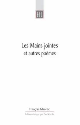 Mauriac / Cooke |  Les Mains Jointes Et Autres Poèmes (1905-1923) | eBook | Sack Fachmedien