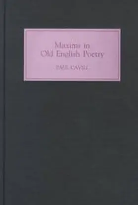 Cavill |  Maxims in Old English Poetry | Buch |  Sack Fachmedien