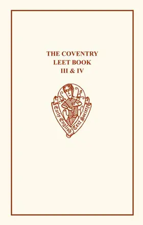 Harris |  Coventry Leet Book III & IV | Buch |  Sack Fachmedien