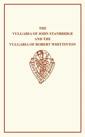 White |  The Vulgaria of John Stanbridge | Buch |  Sack Fachmedien