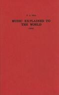 Fetis / Rainbow |  Music Explained to the World (1844) | Buch |  Sack Fachmedien
