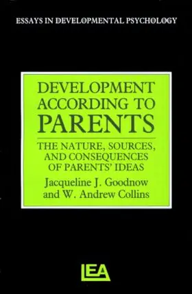 Collins / Goodnow |  Development According to Parents | Buch |  Sack Fachmedien