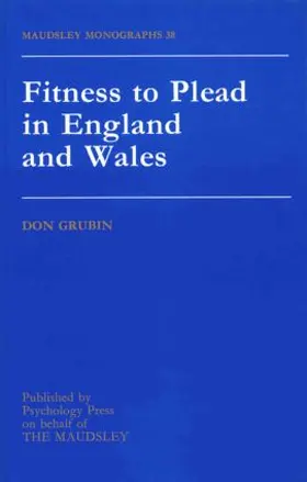 Grubin |  Fitness To Plead In England And Wales | Buch |  Sack Fachmedien