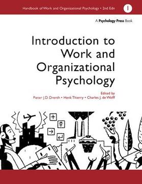 De Wolff / Drenth / Henk | A Handbook of Work and Organizational Psychology | Buch | sack.de