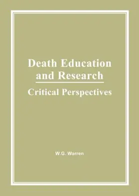 Warren |  Death Education and Research | Buch |  Sack Fachmedien