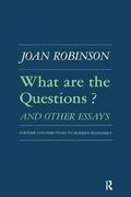 Robinson |  What are the Questions and Other Essays | Buch |  Sack Fachmedien