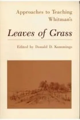 Kummings | Approaches to Teaching Whitman's Leaves of Grass | Buch | 978-0-87352-537-4 | sack.de