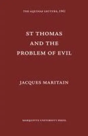 Maritain |  St. Thomas and the Problem of Evil | Buch |  Sack Fachmedien