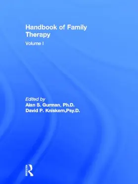 Gurman / Kniskern |  Handbook Of Family Therapy | Buch |  Sack Fachmedien