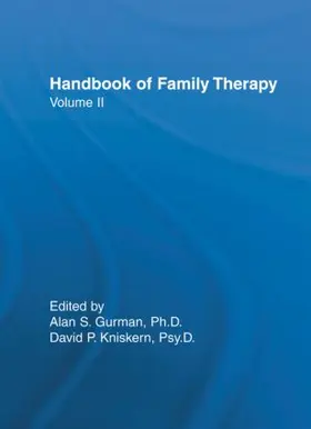 Gurman / Kniskern |  Handbook Of Family Therapy | Buch |  Sack Fachmedien