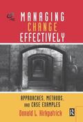 Kirkpatrick |  Managing Change Effectively | Buch |  Sack Fachmedien