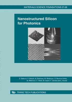 Gaburro / Bettotti / Daldosso | Nanostructured Silicon for Photonics | Sonstiges | 978-0-87849-187-2 | sack.de
