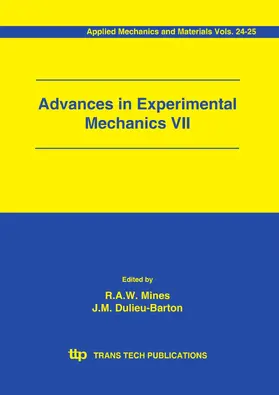 Mines / Dulieu-Barton |  Advances in Experimental Mechanics VII | Buch |  Sack Fachmedien