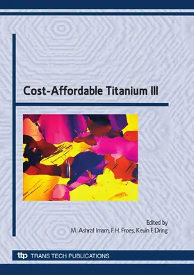 Imam / Froes / Dring | Cost-Affordable Titanium III | Buch | 978-0-87849-276-3 | sack.de