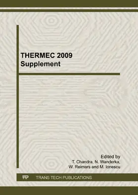 Chandra / Wanderka / Reimers |  THERMEC 2009 Supplement | Buch |  Sack Fachmedien