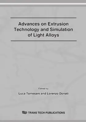 Tomesani / Donati |  Advances on Extrusion Technology and Simulation of Light Alloys | Buch |  Sack Fachmedien
