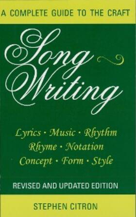 Citron |  Songwriting | eBook | Sack Fachmedien