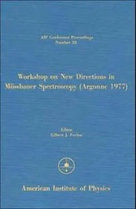 Perlow |  Workshop on New Directions in Mossbauer Spectroscopy | Buch |  Sack Fachmedien