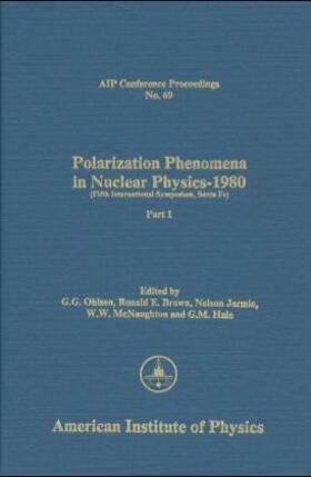 Ohlsen |  Polarization Phenomena in Nuclear Physics 1980 | Buch |  Sack Fachmedien
