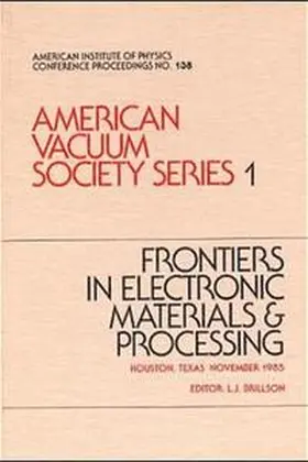 Brillson |  Frontiers in Electronics Materials and Processing 1985 | Buch |  Sack Fachmedien