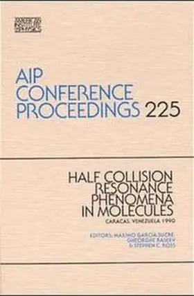 Sucre |  Half Collision Resonance Phenomena in Molecules | Buch |  Sack Fachmedien