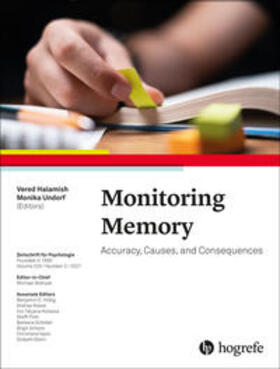 Halamish / Undorf | Monitoring Memory | Buch | 978-0-88937-586-4 | sack.de