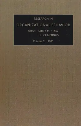 Staw |  Research in Organizational Behavior | Buch |  Sack Fachmedien