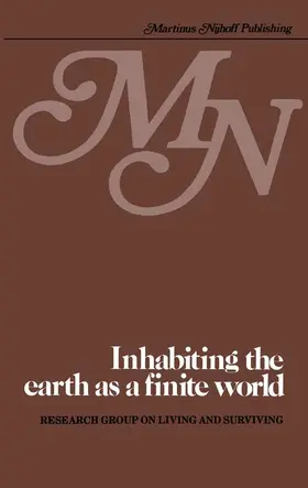  Inhabiting the Earth as a Finite World | Buch |  Sack Fachmedien