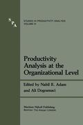 Adam / Dogramaci |  Productivity Analysis at the Organizational Level | Buch |  Sack Fachmedien