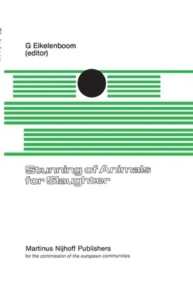 Eikelenboom |  Stunning of Animals for Slaughter | Buch |  Sack Fachmedien