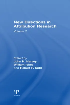 Harvey / Ickes / Kidd |  New Directions in Attribution Research | Buch |  Sack Fachmedien