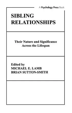 Sutton-Smith / Lamb |  Sibling Relationships | Buch |  Sack Fachmedien