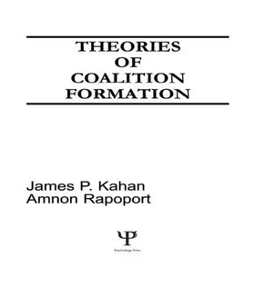 Rapoport / Kahan |  Theories of Coalition Formation | Buch |  Sack Fachmedien