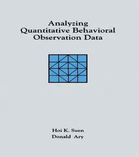 Suen / Ary |  Analyzing Quantitative Behavioral Observation Data | Buch |  Sack Fachmedien