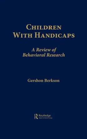 Berkson | Children With Handicaps | Buch | 978-0-89859-987-9 | sack.de