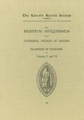 Foster |  Registrum Antiquissimum of the Cathedral Church of Lincoln [Facs 5-6] | Buch |  Sack Fachmedien