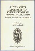 McHardy |  Royal Writs Addressed to John Buckingham, Bishop of Lincoln, 1363-1398 | Buch |  Sack Fachmedien