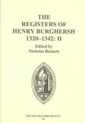 Bennett | The Registers of Henry Burghersh 1320-1342 | Buch | 978-0-901503-67-1 | sack.de