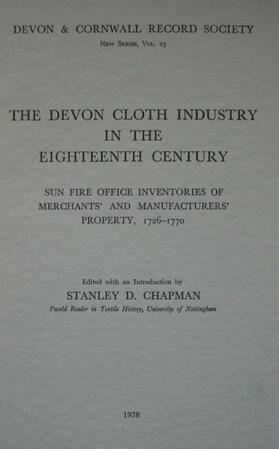 Chapman |  The Devon Cloth Industry in the 18th Century | Buch |  Sack Fachmedien