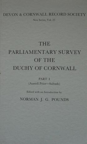 Pounds |  The Parliamentary Survey of the Duchy of Cornwall, Part I | Buch |  Sack Fachmedien