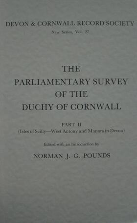 Pounds |  The Parliamentary Survey of the Duchy of Cornwall, Part II | Buch |  Sack Fachmedien