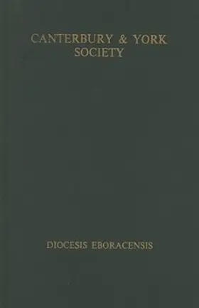 Hill |  The Register of William Melton, Archbishop of York, 1317-1340, Volume I | Buch |  Sack Fachmedien