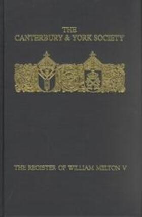 Timmins | The Register of William Melton, Archbishop of York, 1317-1340, V | Buch | 978-0-907239-63-5 | sack.de