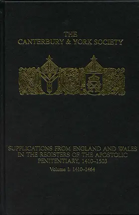 Clark / Zutshi |  Supplications from England and Wales in the Registers of the Apostolic Penitentiary, 1410-1503 | Buch |  Sack Fachmedien
