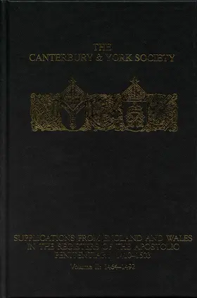 Clarke / Zutshi | Supplications from England and Wales in the Registers of the Apostolic Penitentiary, 1410-1503 | Buch | 978-0-907239-77-2 | sack.de