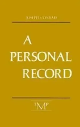Conrad |  A Personal Record | Buch |  Sack Fachmedien