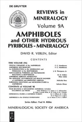Ribbe / Veblen |  Amphiboles and Other Hydrous Pyriboles | Buch |  Sack Fachmedien